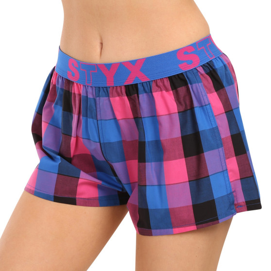 3PACK Boxer da donna Styx sport elastico multicolore (3T10812)