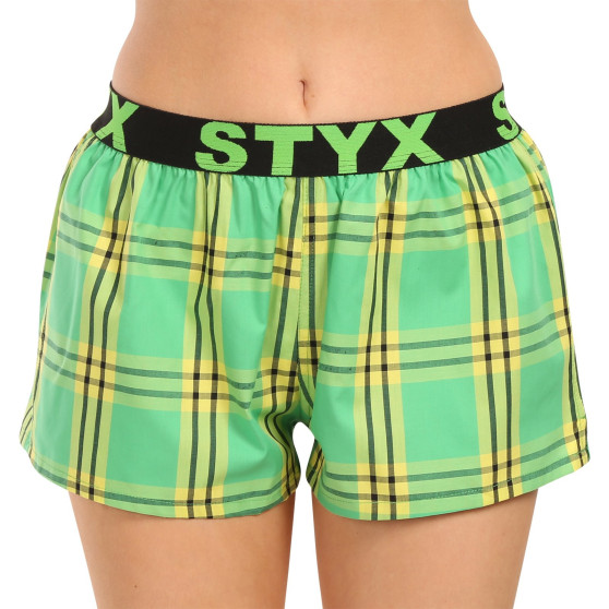 3PACK Boxer da donna Styx sport elastico multicolore (3T10812)