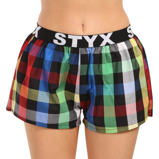 3PACK Boxer da donna Styx sport elastico multicolore (3T10812)