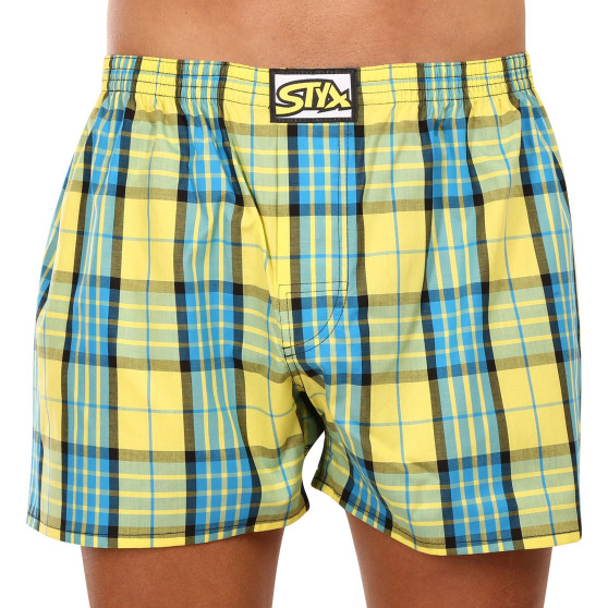 3PACK Boxer da uomo Styx classic elastic multi-color (3A0972)