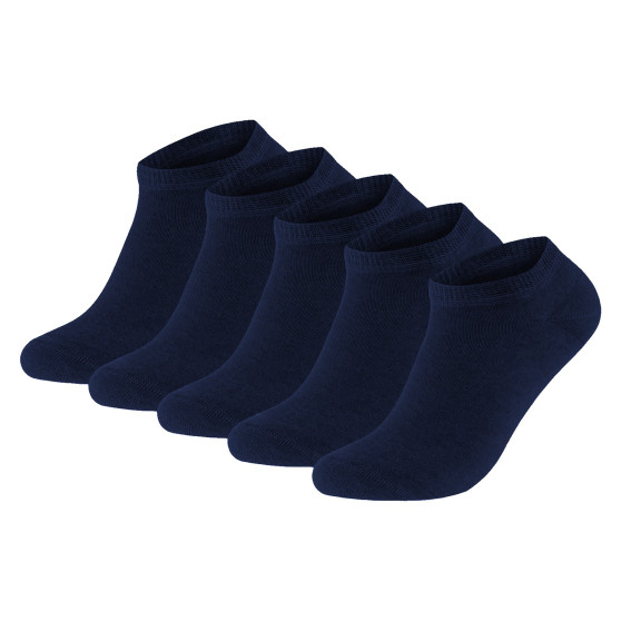 5PACK calzini Gianvaglia basso blu scuro (SK-503)