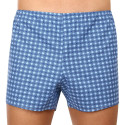 Boxer classici da uomo Foltýn a quadri blu extra large (KN78)