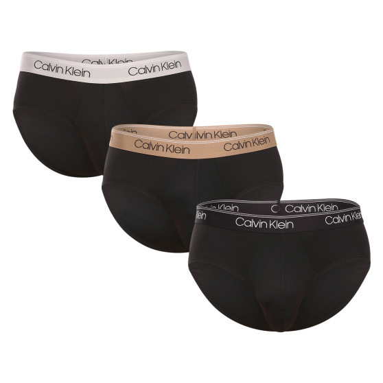 3PACK slip uomo Calvin Klein nero (NB2568A-GF0)