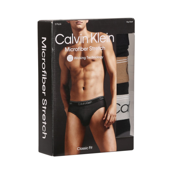 3PACK slip uomo Calvin Klein nero (NB2568A-GF0)