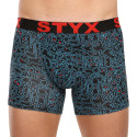 Boxer da uomo Styx lungo arte sport gomma scarabocchio (U1256/2)