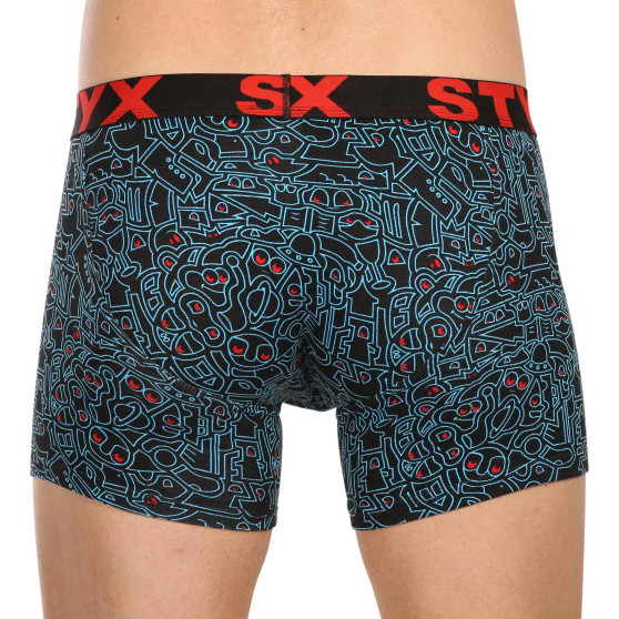 Boxer da uomo Styx lungo arte sport gomma scarabocchio (U1256/2)