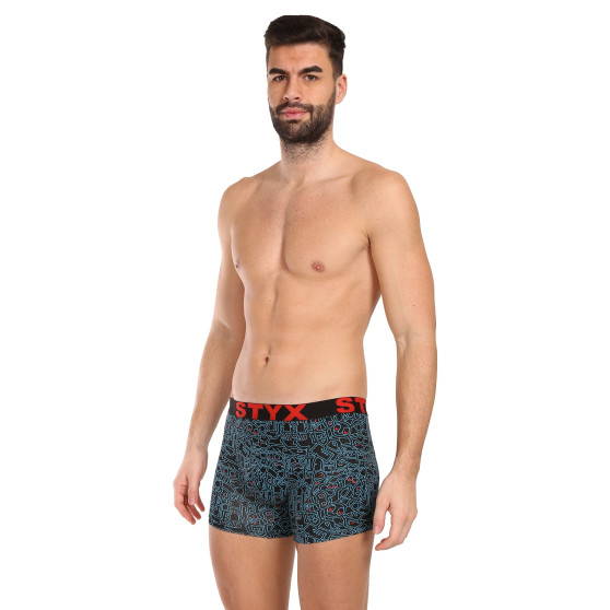 Boxer da uomo Styx lungo arte sport gomma scarabocchio (U1256/2)