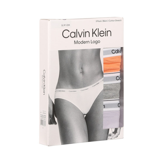 3PACK mutandine donna Calvin Klein multicolore (QD5207E-NPA)