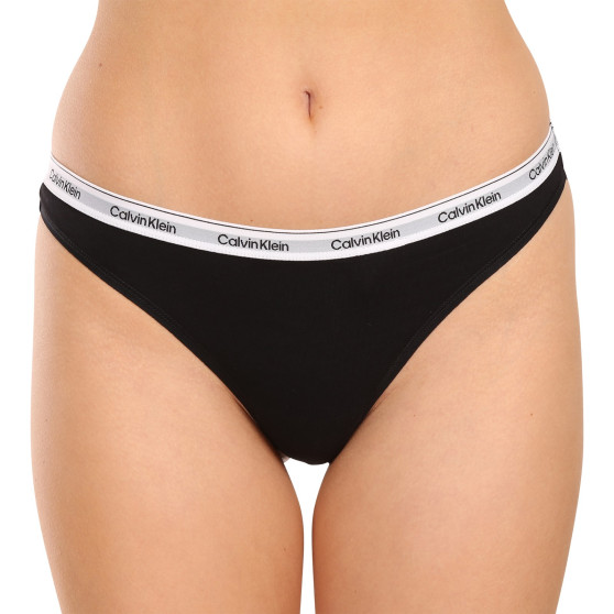 3PACK perizoma donna Calvin Klein nero (QD5209E-UB1)