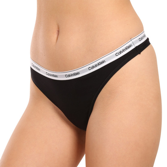 3PACK perizoma donna Calvin Klein nero (QD5209E-UB1)