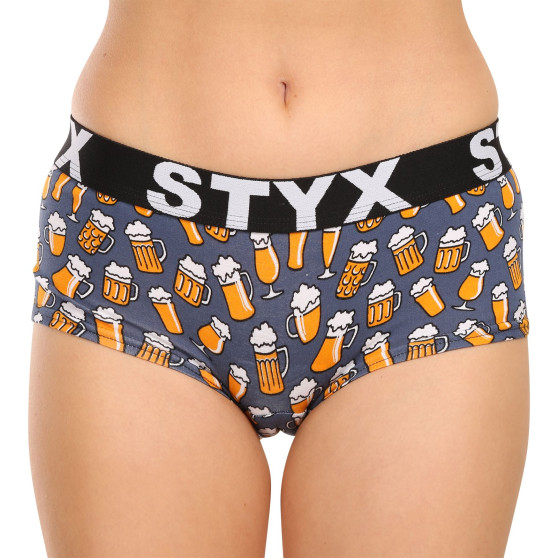 6PACK mutandine donna Styx art con gamba multicolore (6IN12697124)