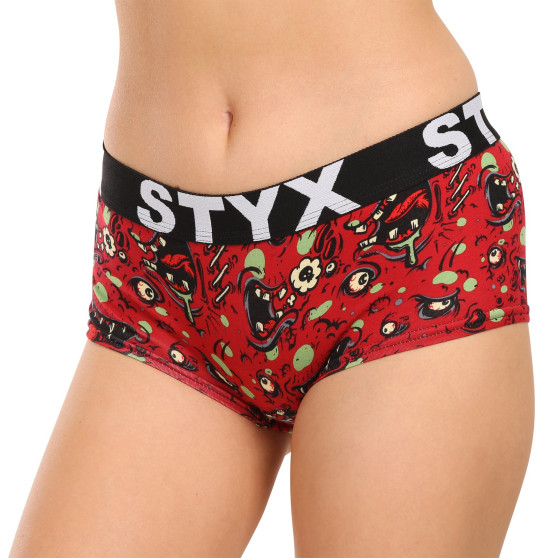 6PACK mutandine donna Styx art con gamba multicolore (6IN12697124)