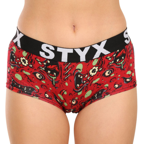 6PACK mutandine donna Styx art con gamba multicolore (6IN12697124)