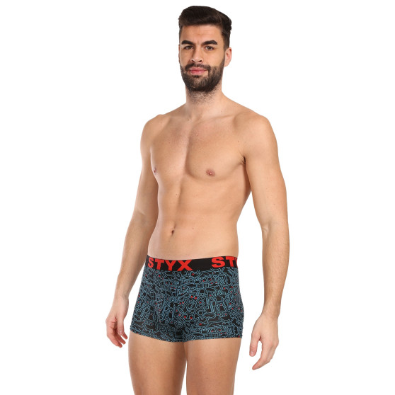 3PACK boxer uomo Styx art sport gomma multicolore (3G12672/2)