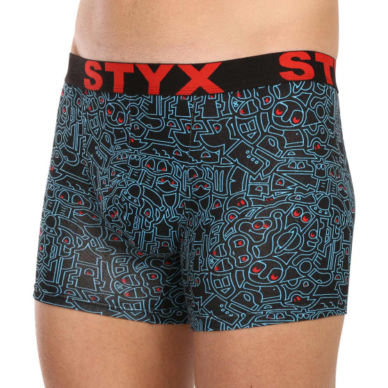 3PACK boxer uomo Styx lungo arte sport elastico multicolore (3U12672/2)