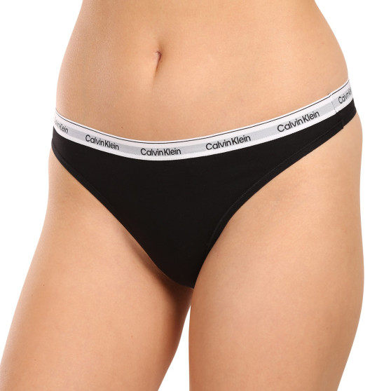 5PACK perizoma donna Calvin Klein nero (QD5221E-UB1)