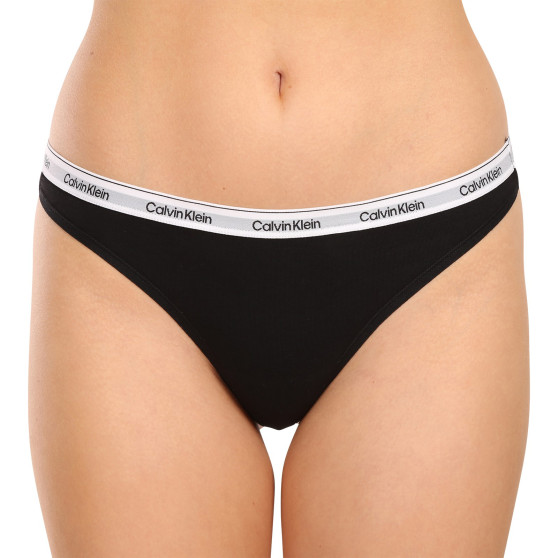 5PACK perizoma donna Calvin Klein nero (QD5221E-UB1)