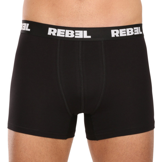 3PACK boxer uomo Nedeto Rebel nero (3NBR001)