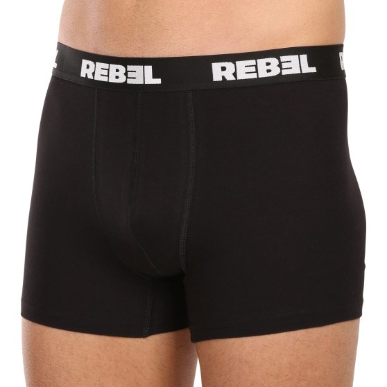 3PACK boxer uomo Nedeto Rebel nero (3NBR001)