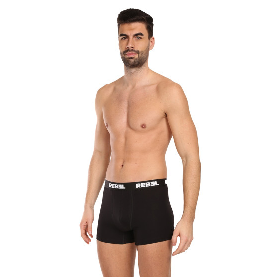 3PACK boxer uomo Nedeto Rebel nero (3NBR001)