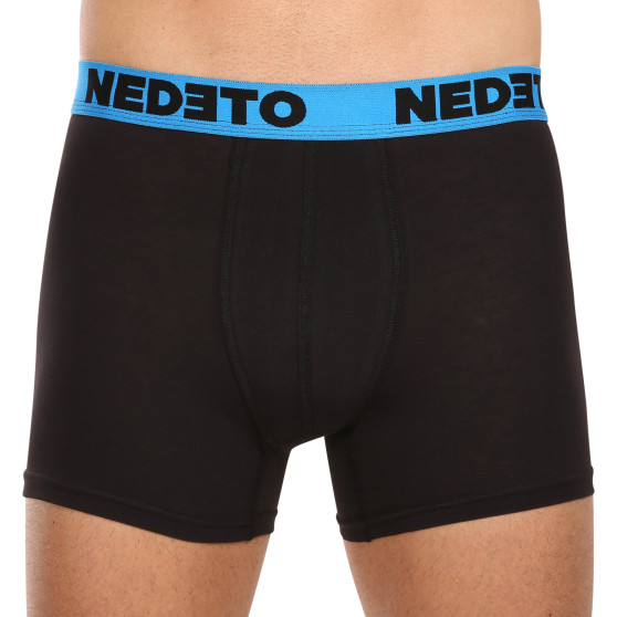 3PACK boxer da uomo Nedeto nero (3NB002)