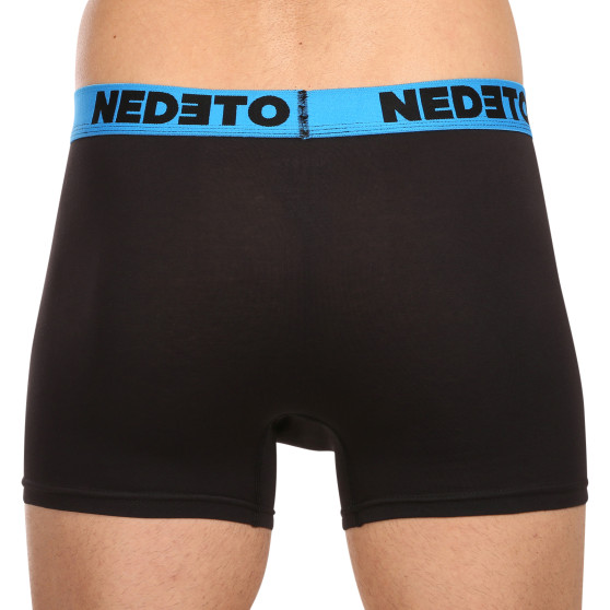 3PACK boxer da uomo Nedeto nero (3NB002)