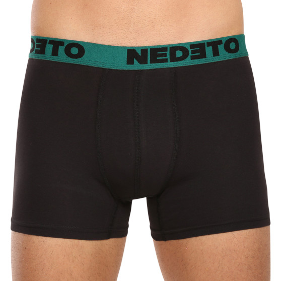 3PACK boxer da uomo Nedeto nero (3NB002)