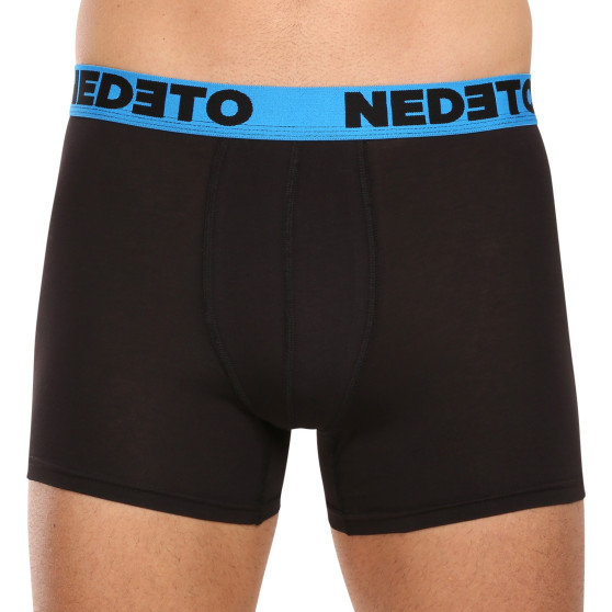 5PACK boxer da uomo Nedeto nero (5NB002b)