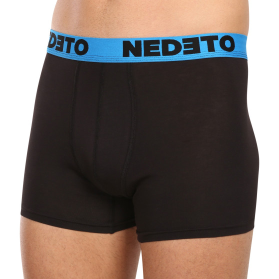 5PACK boxer da uomo Nedeto nero (5NB002b)