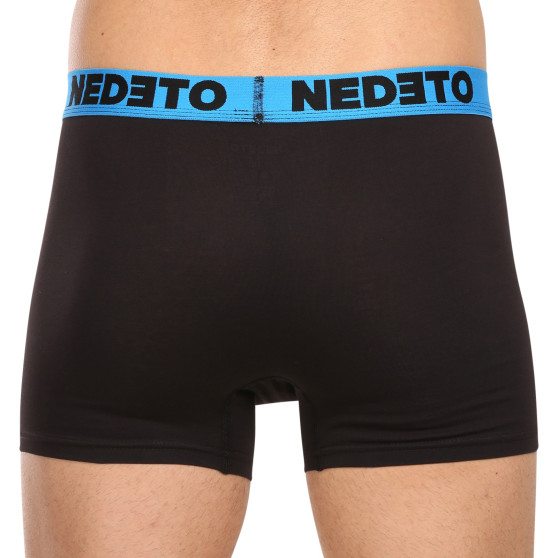 5PACK boxer da uomo Nedeto nero (5NB002b)