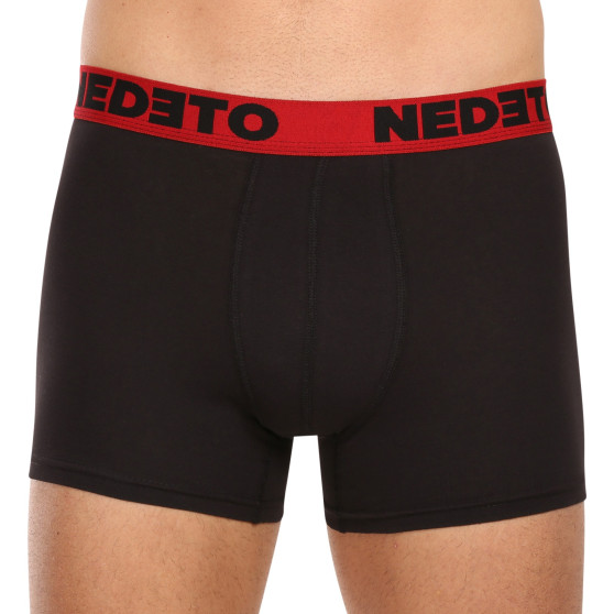 5PACK boxer da uomo Nedeto nero (5NB002b)