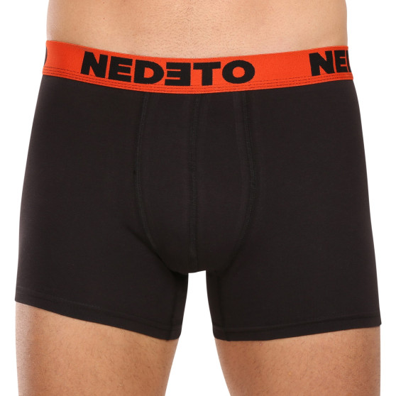 5PACK boxer da uomo Nedeto nero (5NB002b)