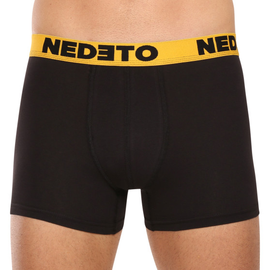 5PACK boxer da uomo Nedeto nero (5NB002b)