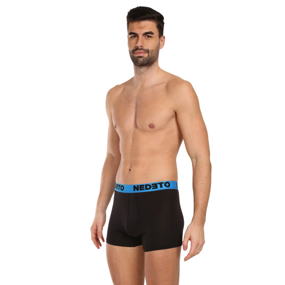 5PACK boxer da uomo Nedeto nero (5NB002b)