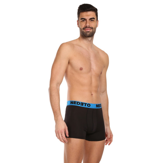 5PACK boxer da uomo Nedeto nero (5NB002b)