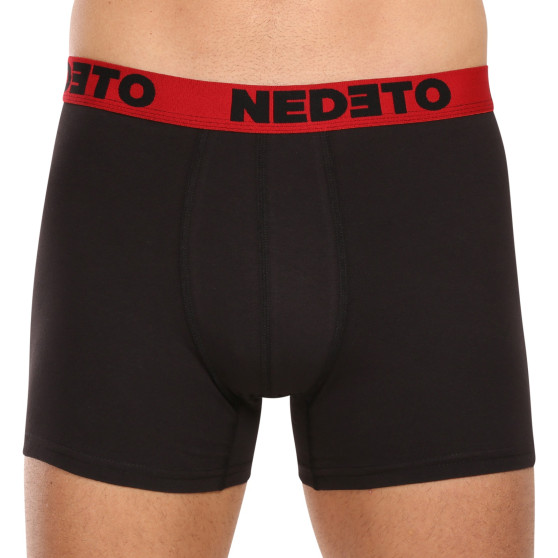 7PACK boxer da uomo Nedeto nero (7NB002b)