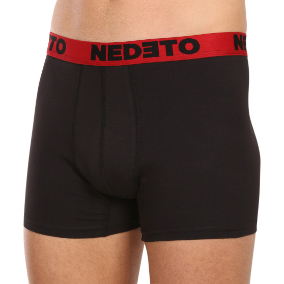 7PACK boxer da uomo Nedeto nero (7NB002b)