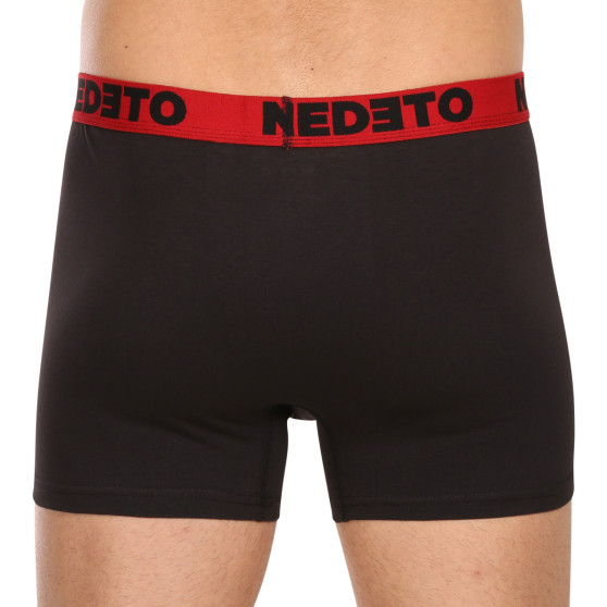 7PACK boxer da uomo Nedeto nero (7NB002b)