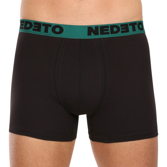 7PACK boxer da uomo Nedeto nero (7NB002b)