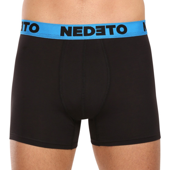 7PACK boxer da uomo Nedeto nero (7NB002b)