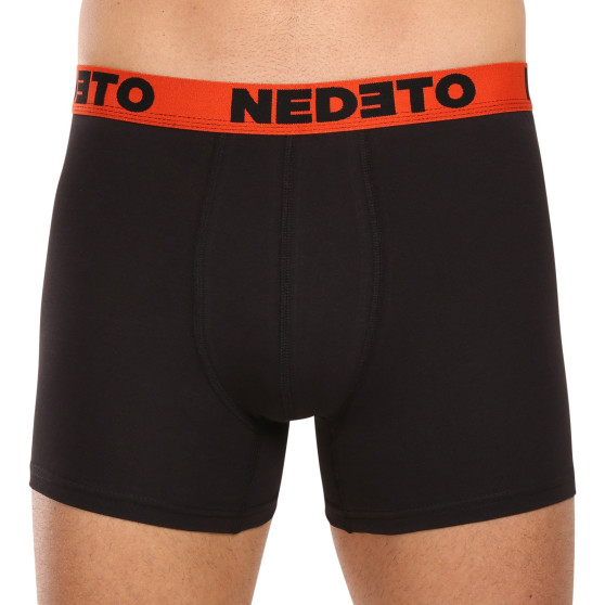 7PACK boxer da uomo Nedeto nero (7NB002b)