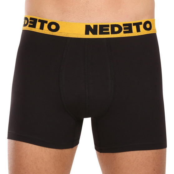 7PACK boxer da uomo Nedeto nero (7NB002b)