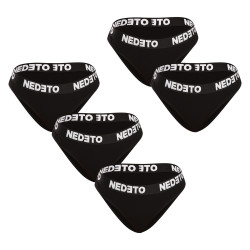 5PACK mutandine donna Nedeto nero (5NKB001)