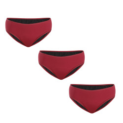 3PACK Mutandine mestruali Meracus Timeless Burgundy Plus (MEMS106)