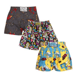 3PACK Boxer da bambino Styx art classic rubber multicolore (3J11820)