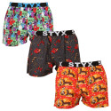 3PACK Boxer da uomo Styx art sport gomma multicolore (3B15245)