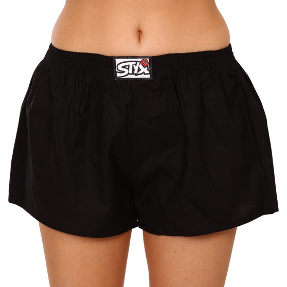 3PACK Boxer da donna Styx classic elastic black (3K0960)