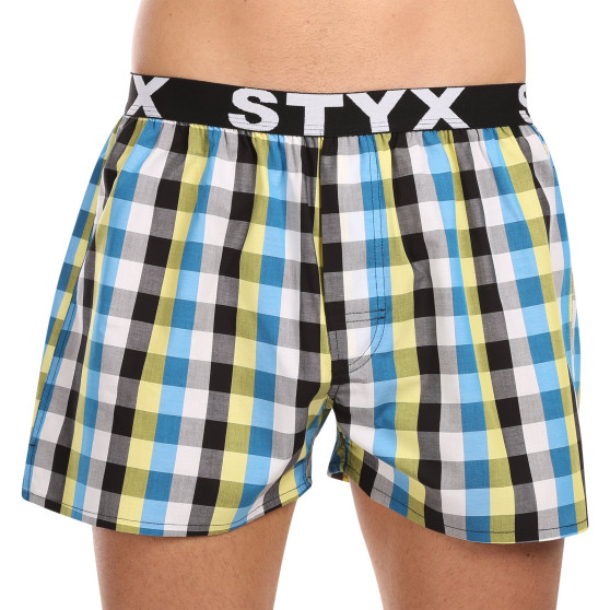 Boxer da uomo Styx sport elastico multicolore (B1025)