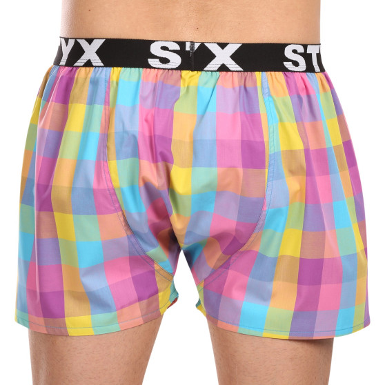 Boxer da uomo Styx sport elastico multicolore (B1028)