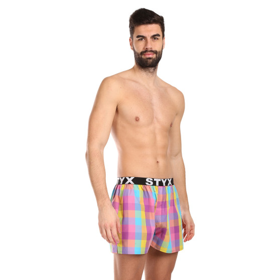 Boxer da uomo Styx sport elastico multicolore (B1028)